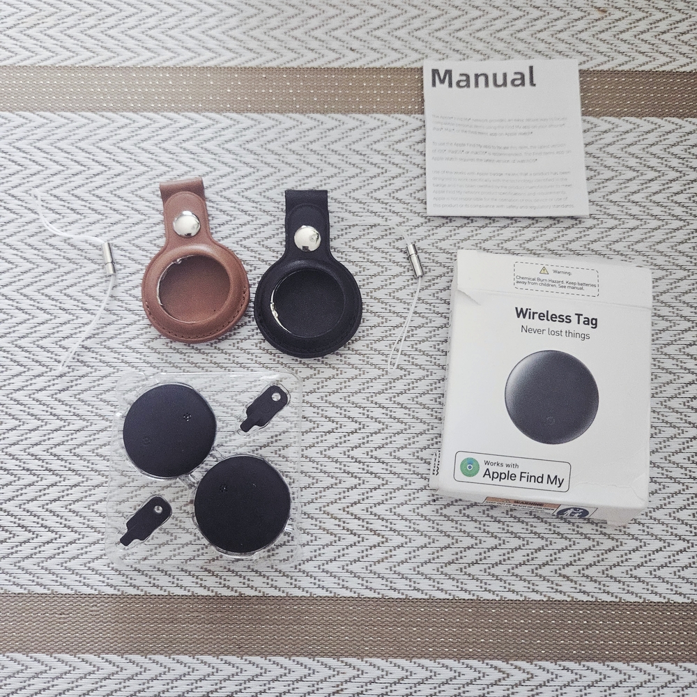 Luggage Trackers 2 Pack Works With Find My (iOS Only) Keys, Earbuds, and More